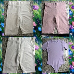 Shorts and bodysuit bundle